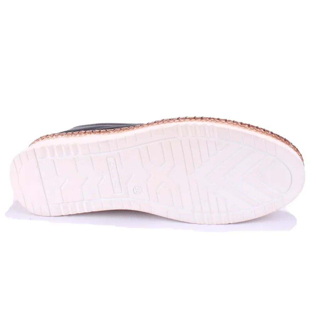 Polaris 105446 Siyah 5 Nokta Ortopedik Günlük Kadın Deri Ayakkabı