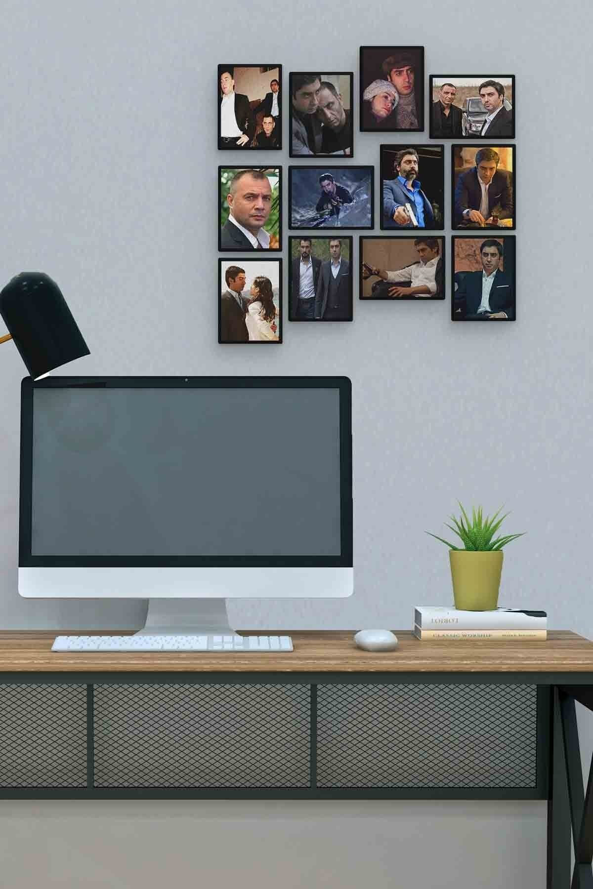 Pi Dekorasyon Polat Alemdar 12 Parça Mdf (Ahşap) Tablo Ofis Boyu 