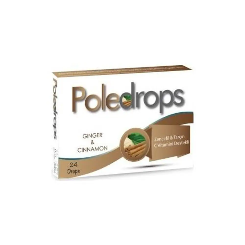 Poledrops Zencefil & Tarçın Pastil 24 Adet 8699956000411 Poledrops Zencefil & Tarçın Pastil 24 Adet 8699956000411