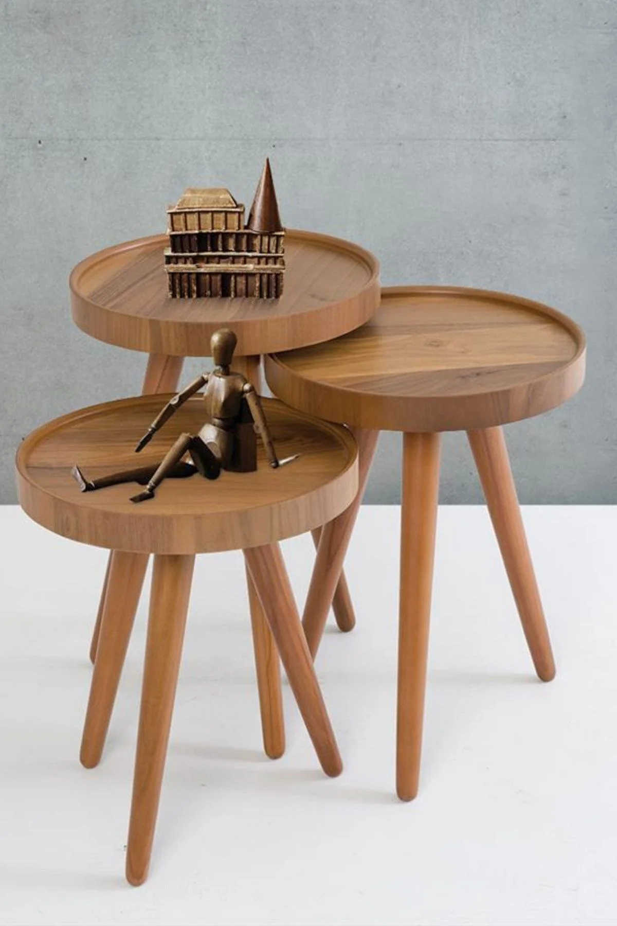 Polen Ahşap Zigon Sehpa