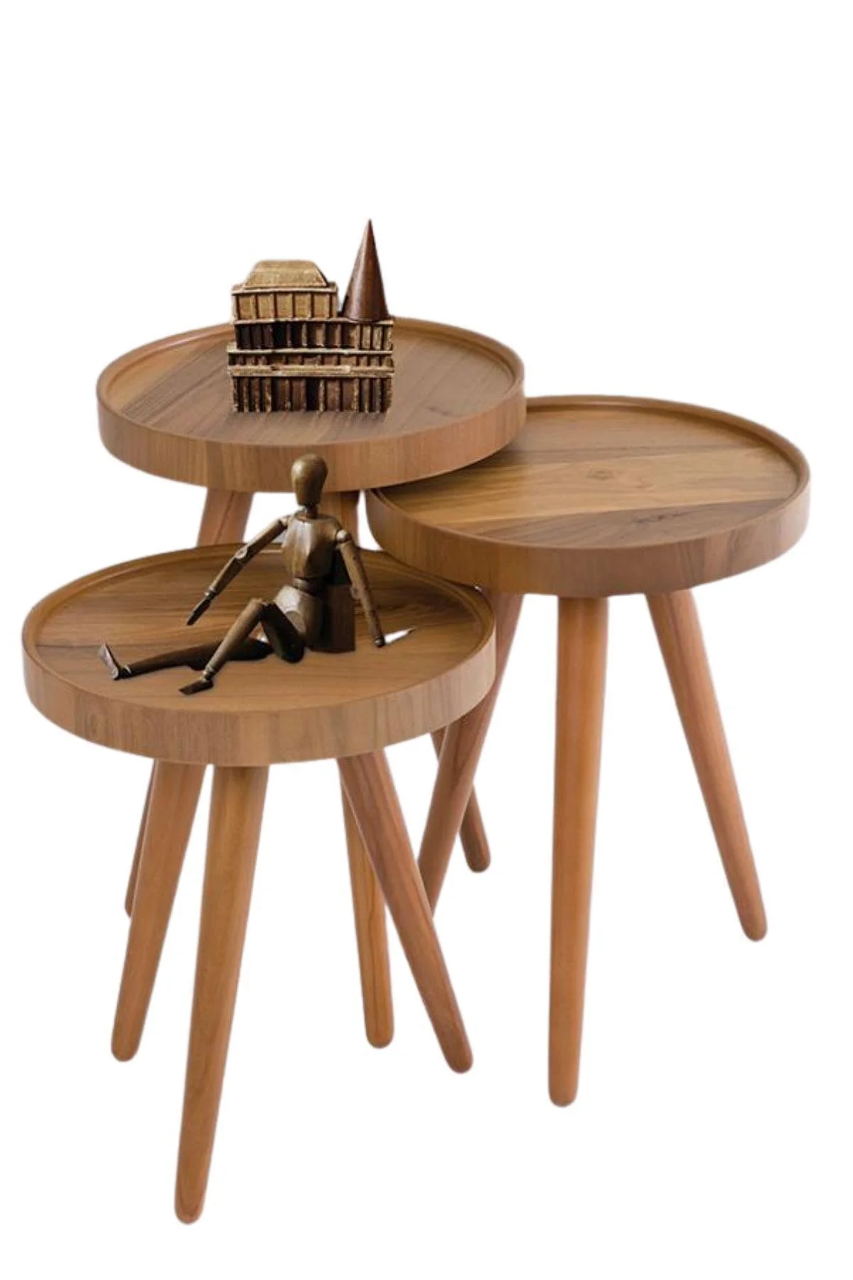 Polen Ahşap Zigon Sehpa