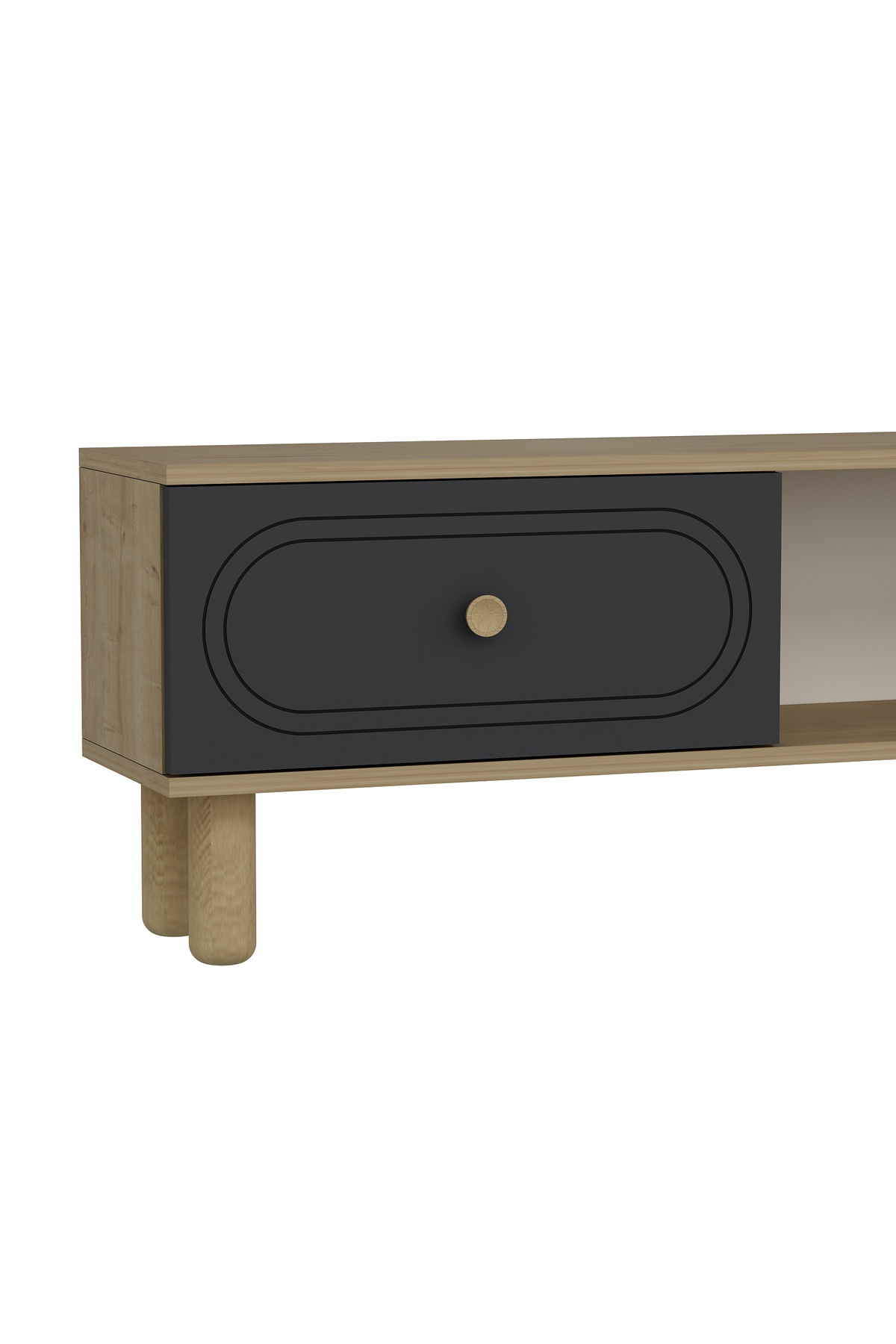 Cantek Dizayn Polenct Bohem Tv Sehpasi Safirmeşe-Antrasit