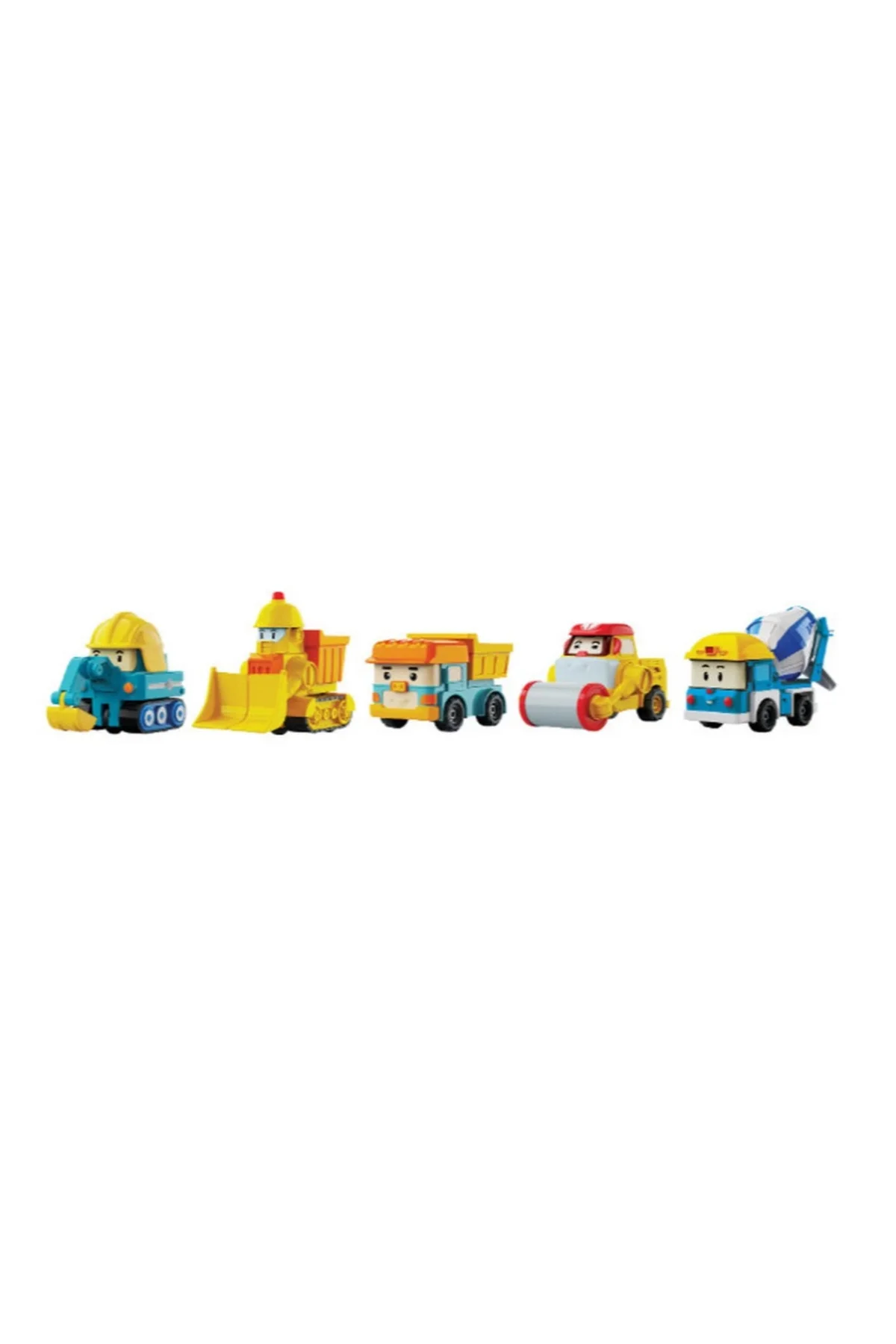 Poli Mini İnşaat Araçları 5'li Set