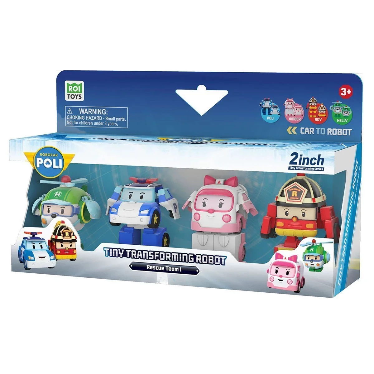 POLI MRT-674 Eco Lounge Mini Transforming Kasabanın Kurtarma Araçları 4lü Set
