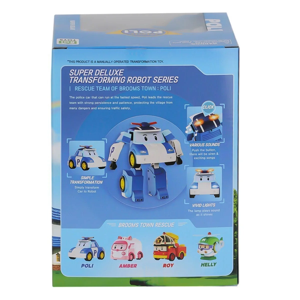 POLI MRT-685 Sesli ve Işıklı Eco Lounge Büyük Transforming Robot Poli