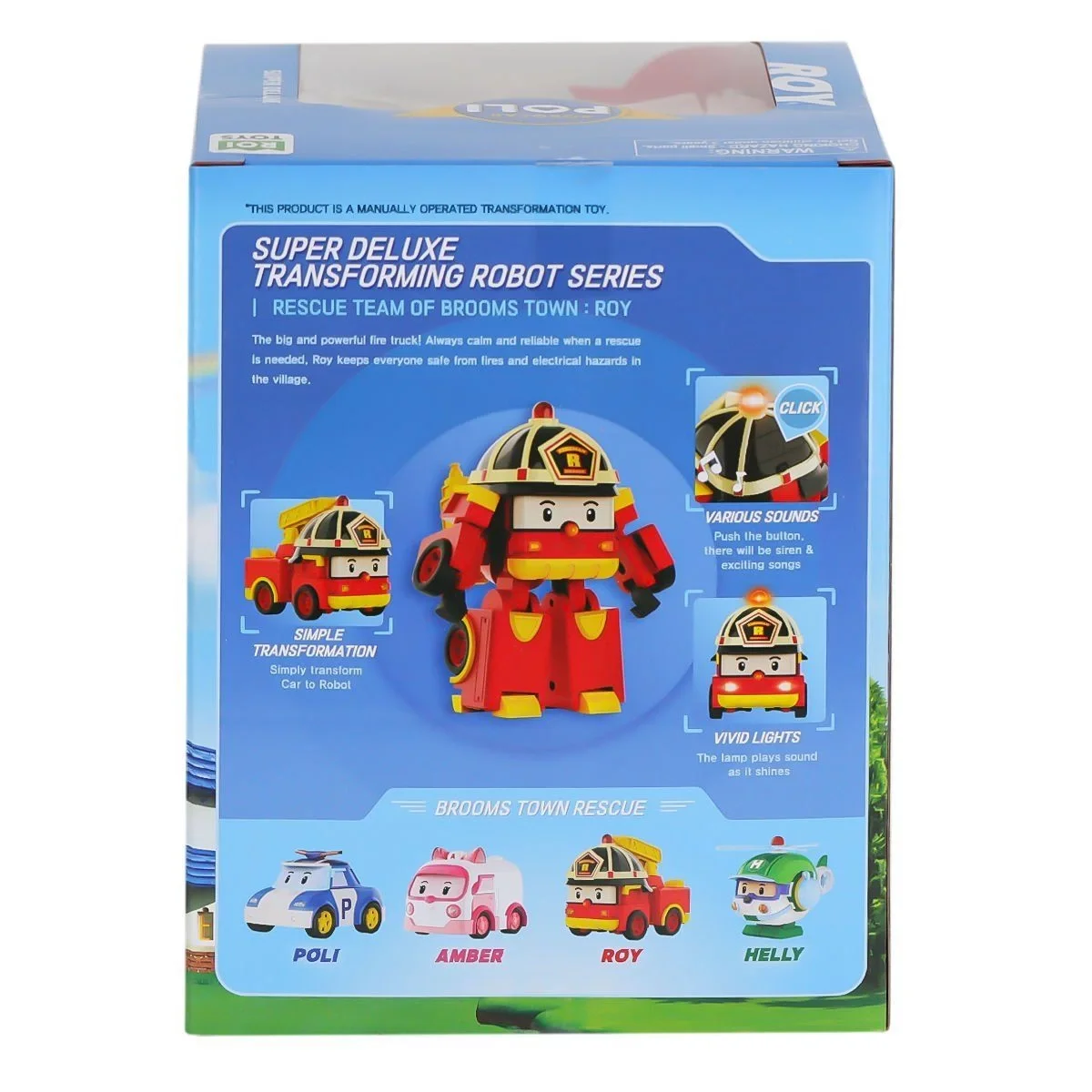 POLI MRT-686 Sesli ve Işıklı Eco Lounge Büyük Transforming Robot Roy -Necotoys