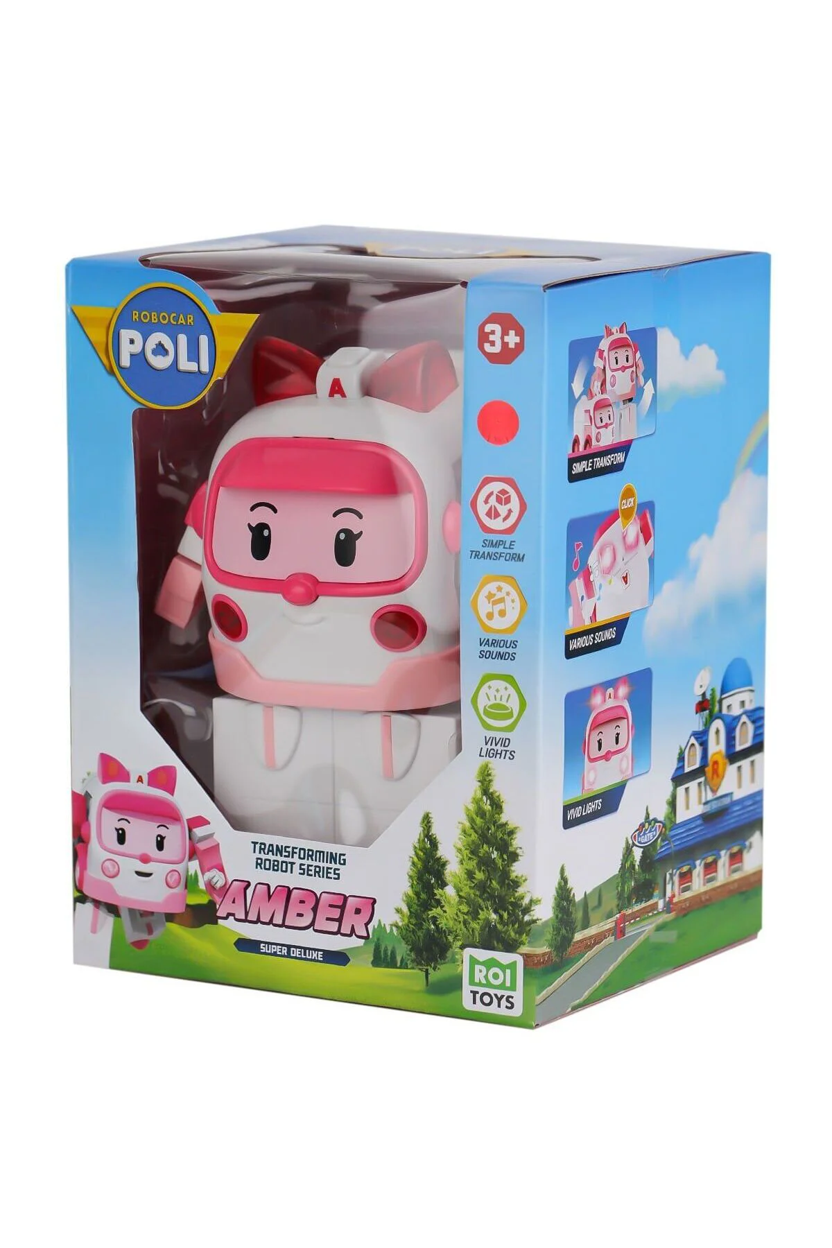 Poli Mrt-687 Robocar Poli Büyük Transforming Robot Amber Sesli Ve Işikli