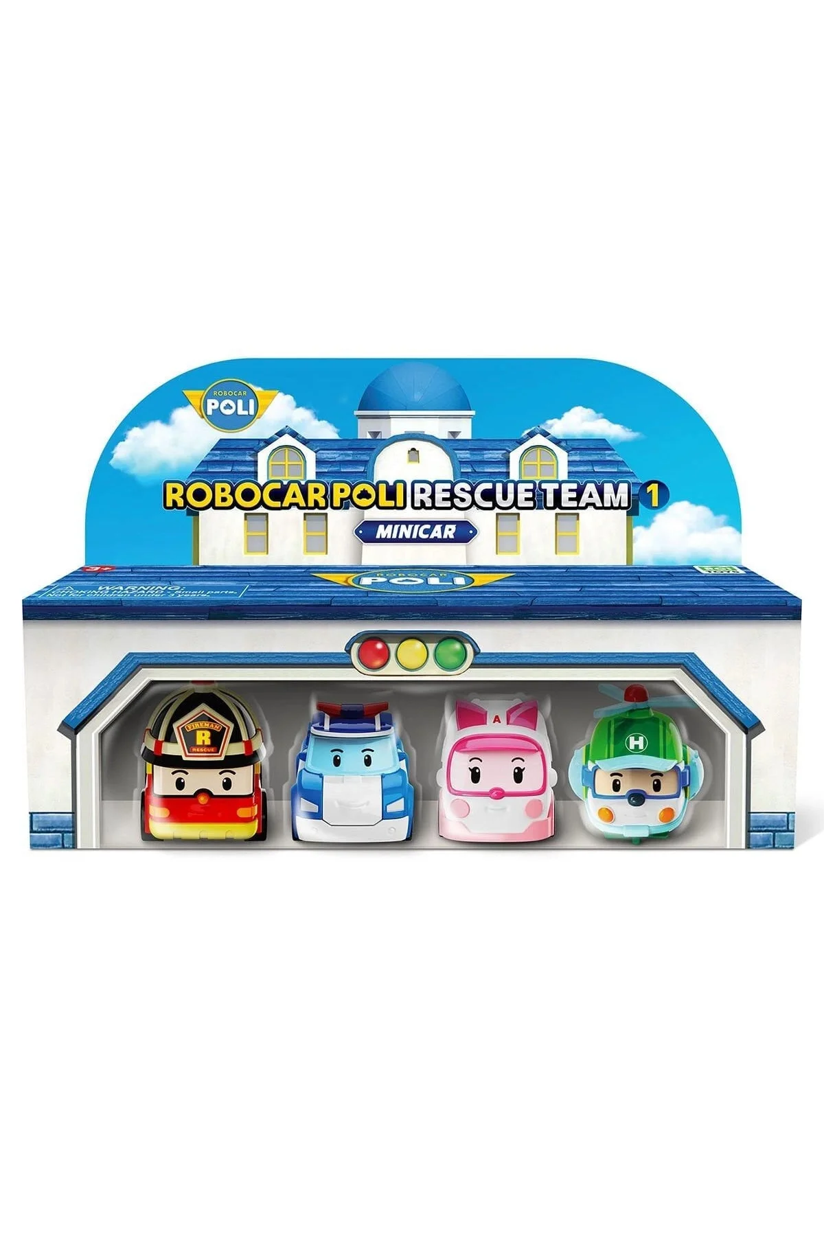 POLI MRT-760 Robocar Poli Mini Kasabanın Kurtarma Araçları 4lü Set