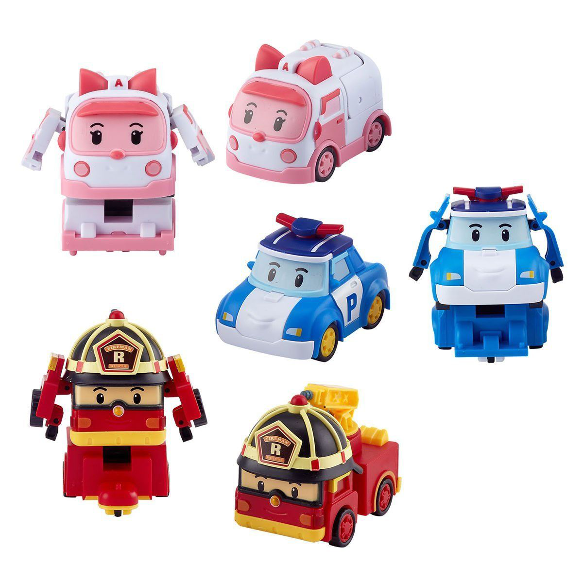 POLI ZR-915 Robocar Poli Quick Transforming Mini Rescue Deluxe Se