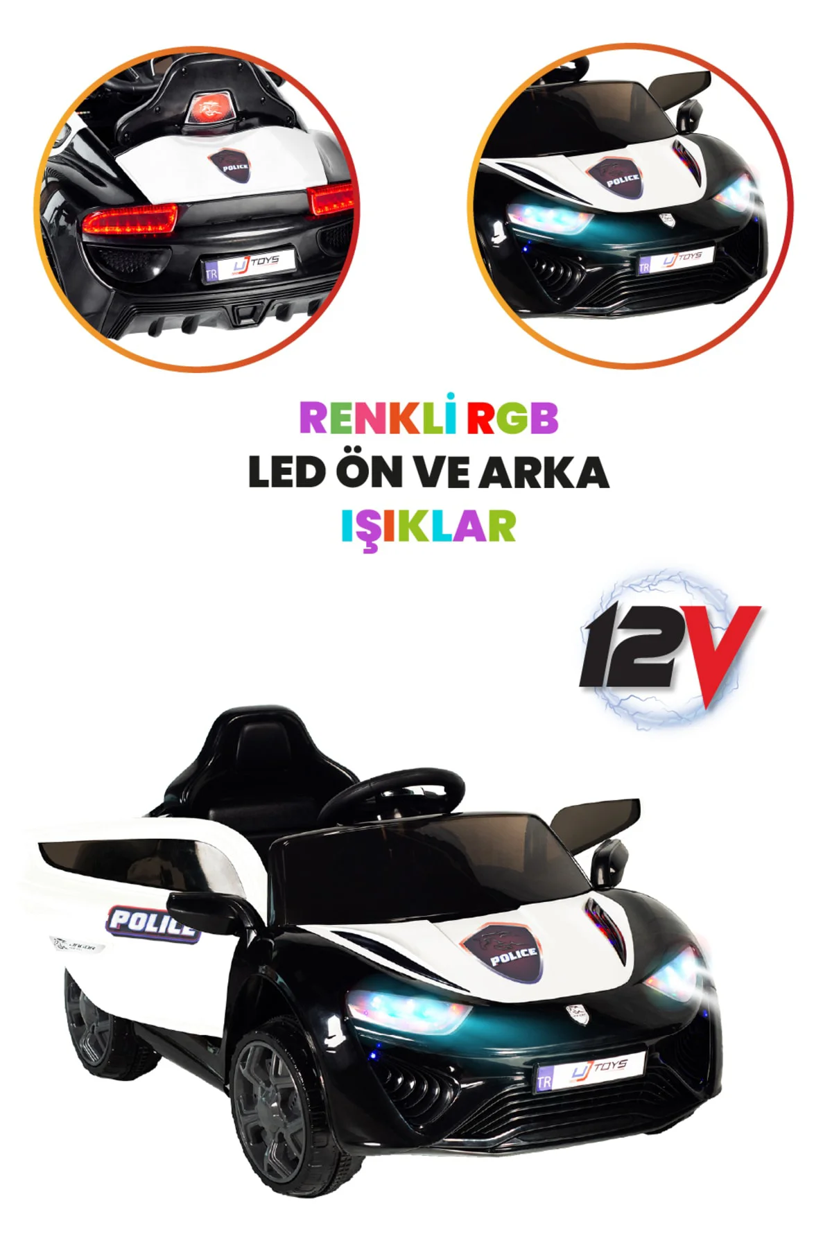 Polıce Jagor Akülü Araba 12v