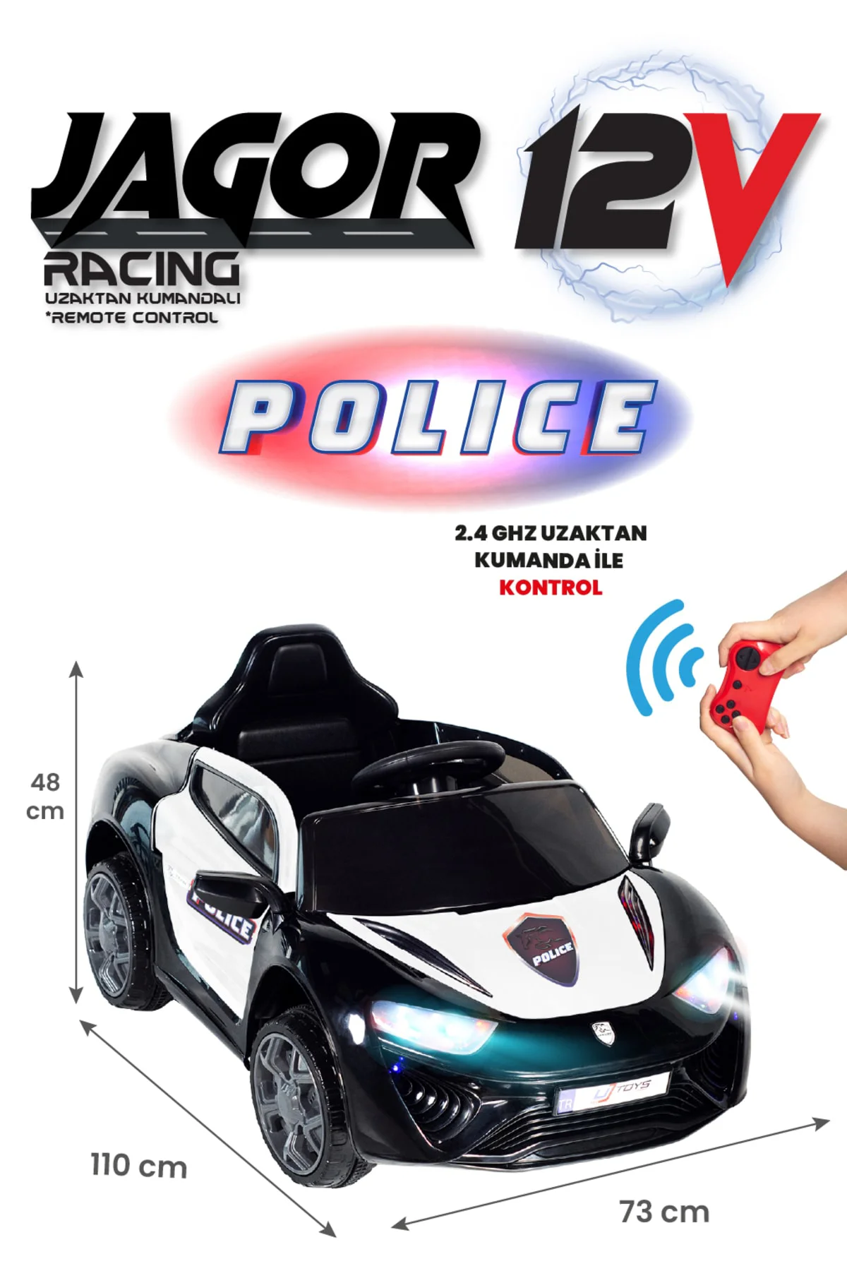 Polıce Jagor Akülü Araba 12v