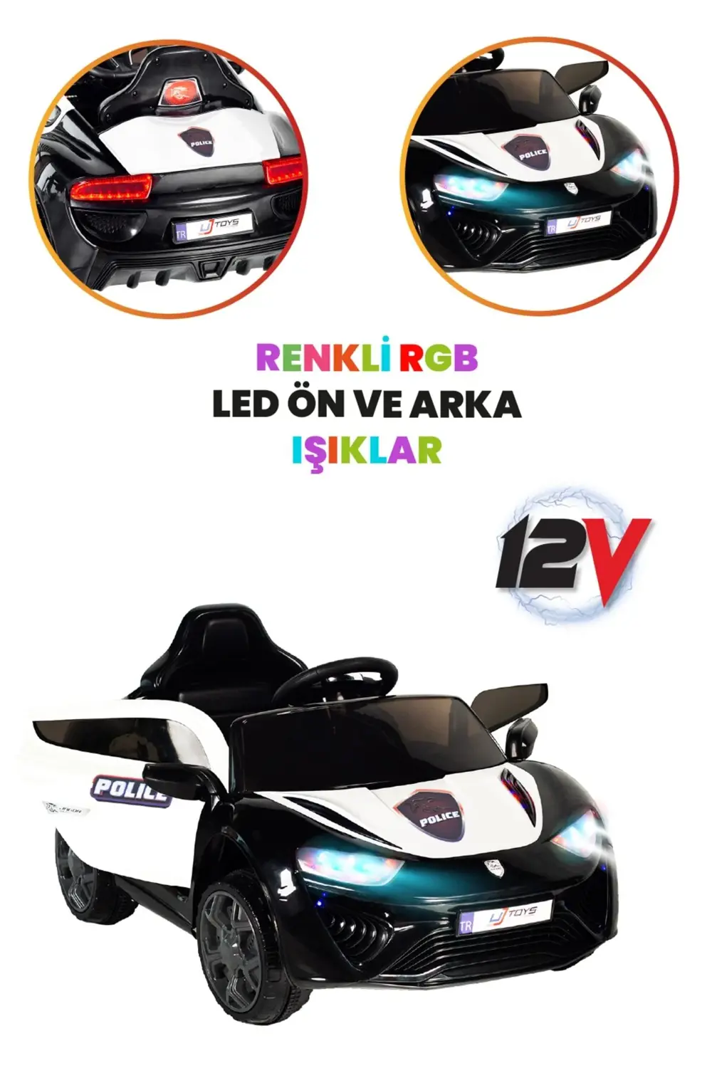 Polıce Jagor Akülü Araba 12v
