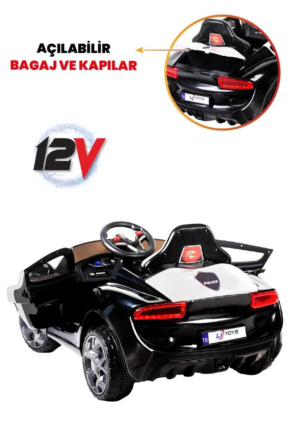 Polıce Jagor Akülü Araba 12v