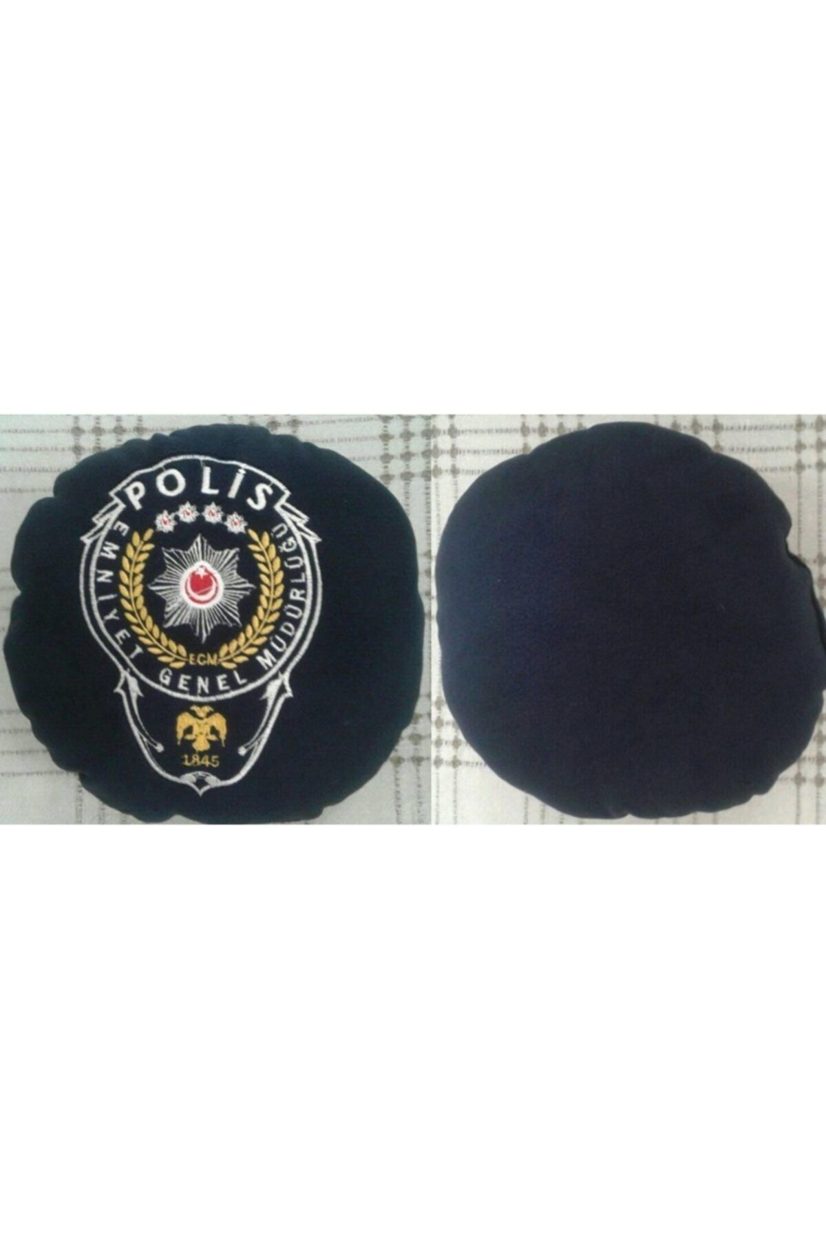 Polis Emoji Yastık Satınal,yazıları Nakış Işlemeli Silinmez.