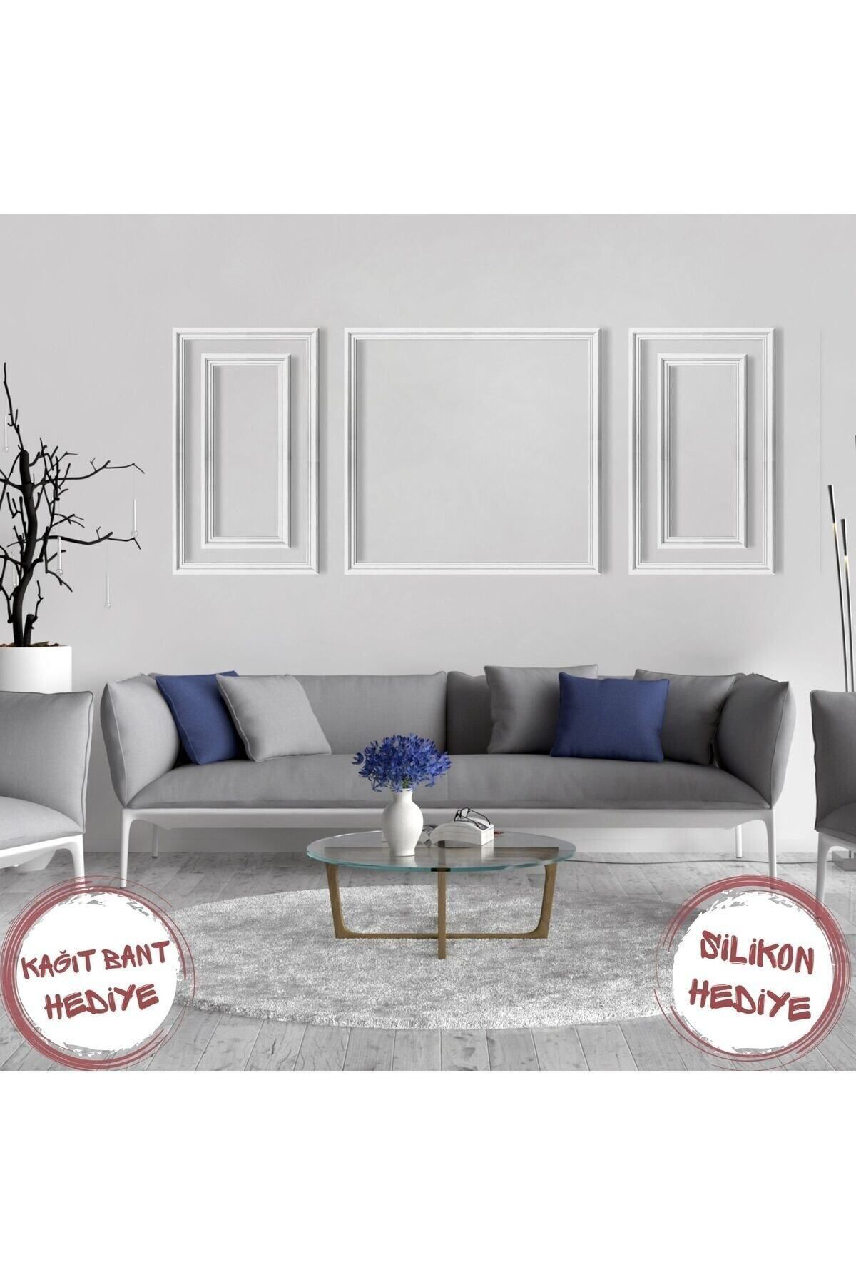 Mismuka Poliüretan Boyanabilir Dekoratif Duvar Çıtası Montaja Hazır Kesil