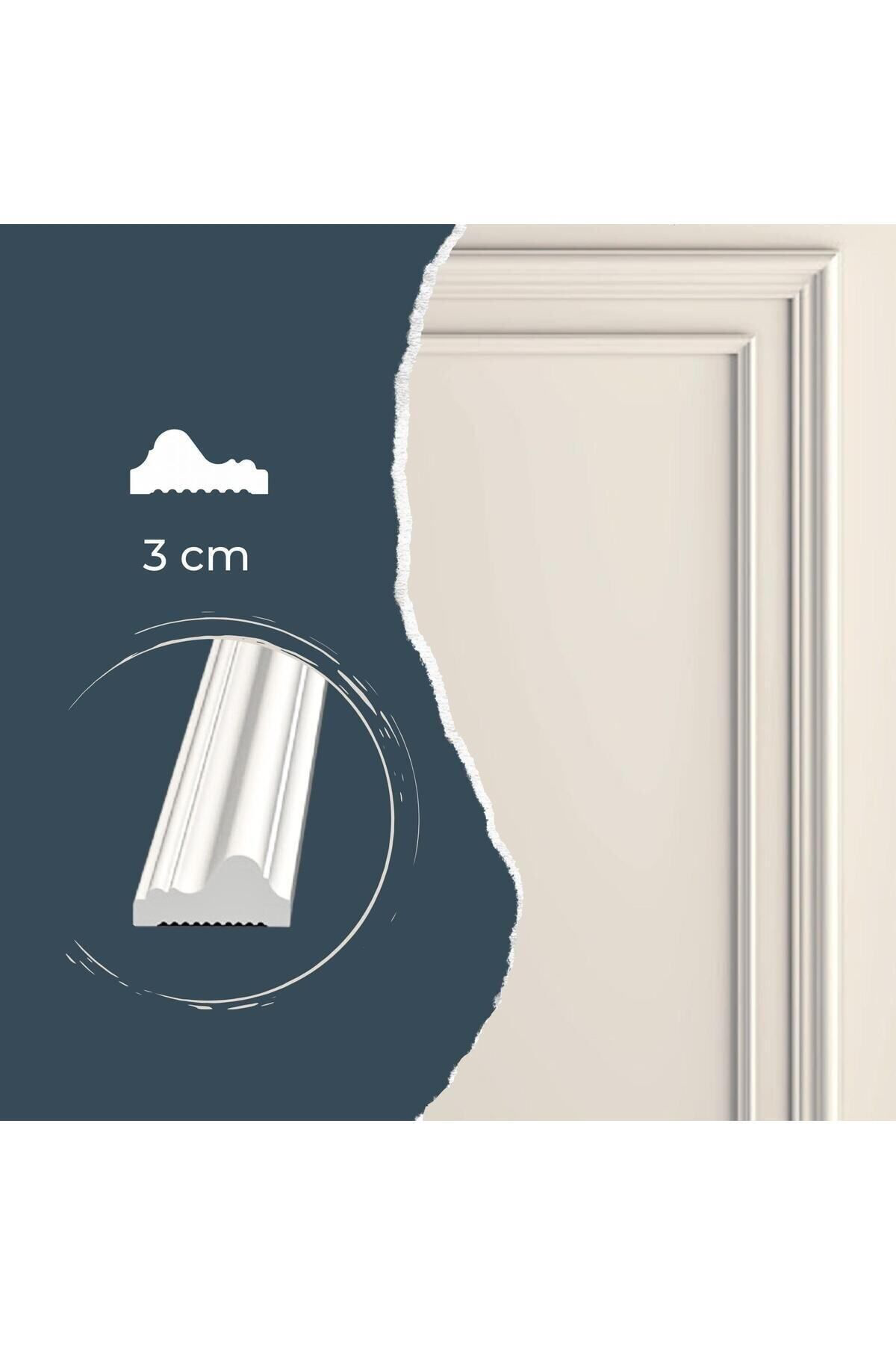 Mismuka Poliüretan Boyanabilir Dekoratif Duvar Çıtası Montaja Hazır Kesil