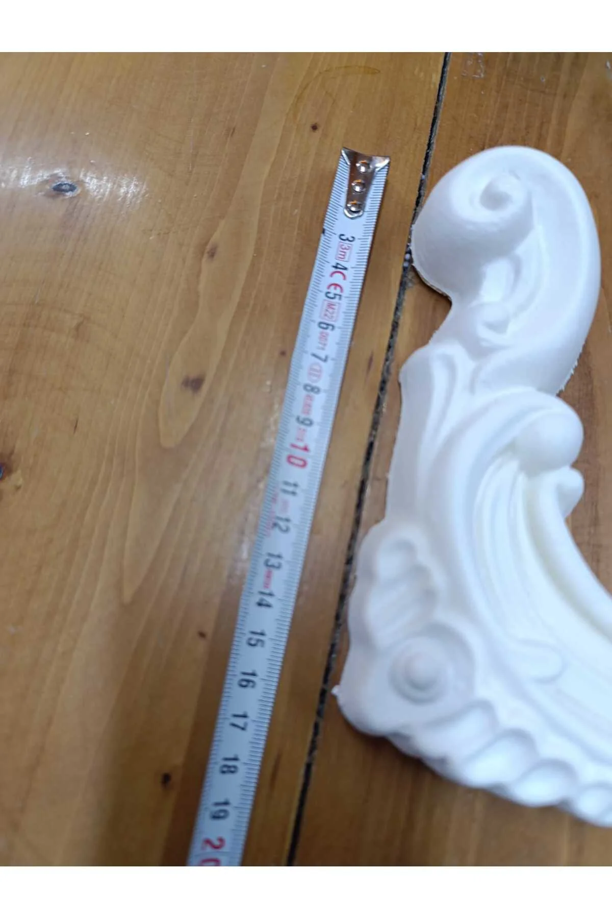 Poliüretan Boyanabilir 4 cm Çıta Geçmeli Köşe Motifi - 18X18 cm -