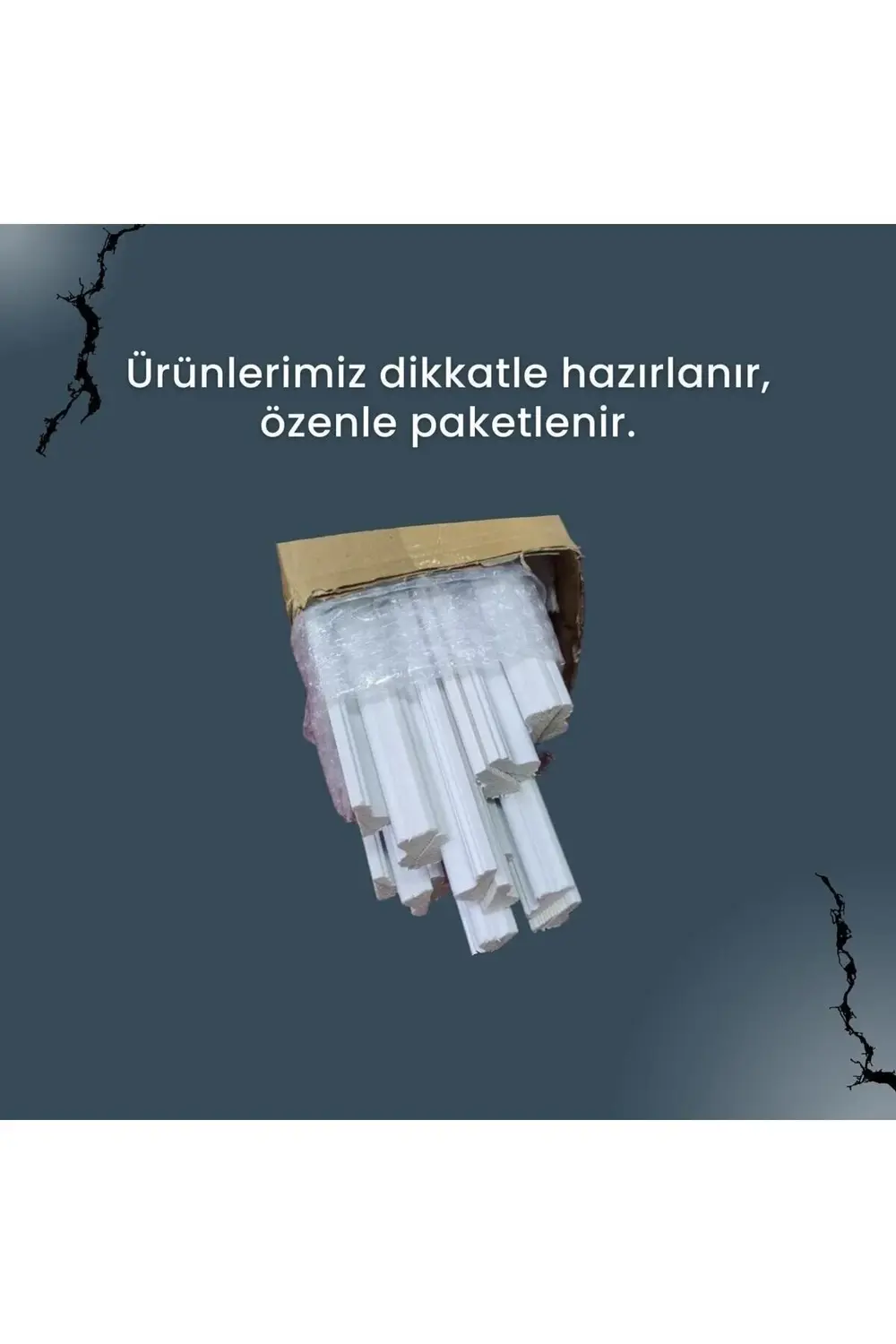 Poliüretan Boyanabilir Dekoratif Duvar Çıtası Montaja Hazır Kesil