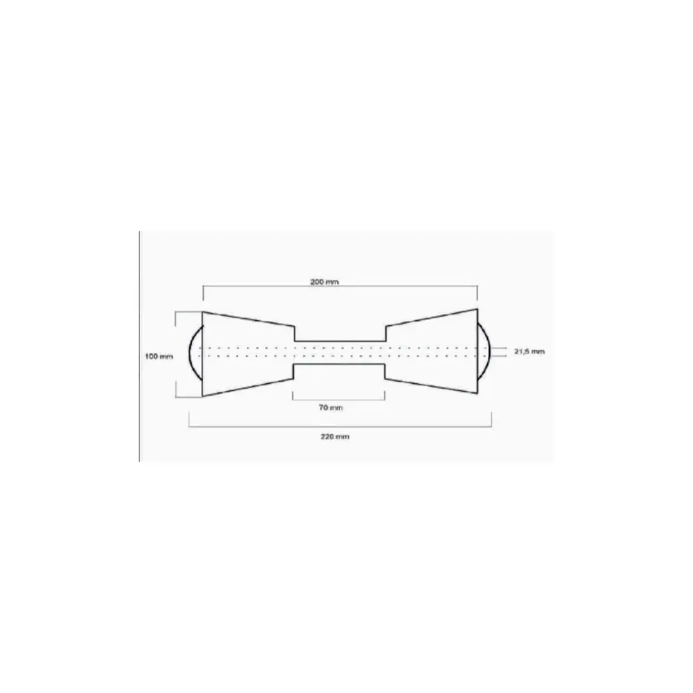 POLİÜRETAN ORTA MAKARA TAKOZU 22cm MAVİ