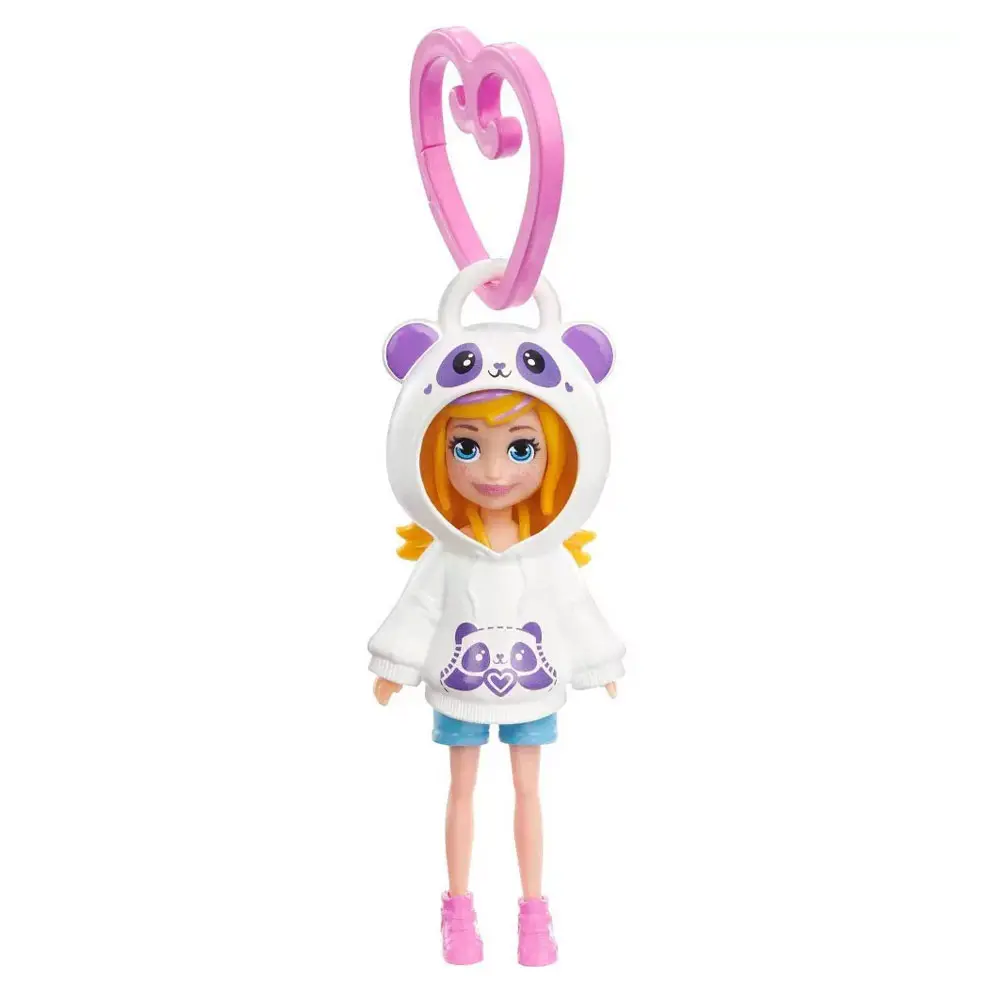 Polly Pocket Kapüşonlu Bebekler Panda HKV98-HKW00