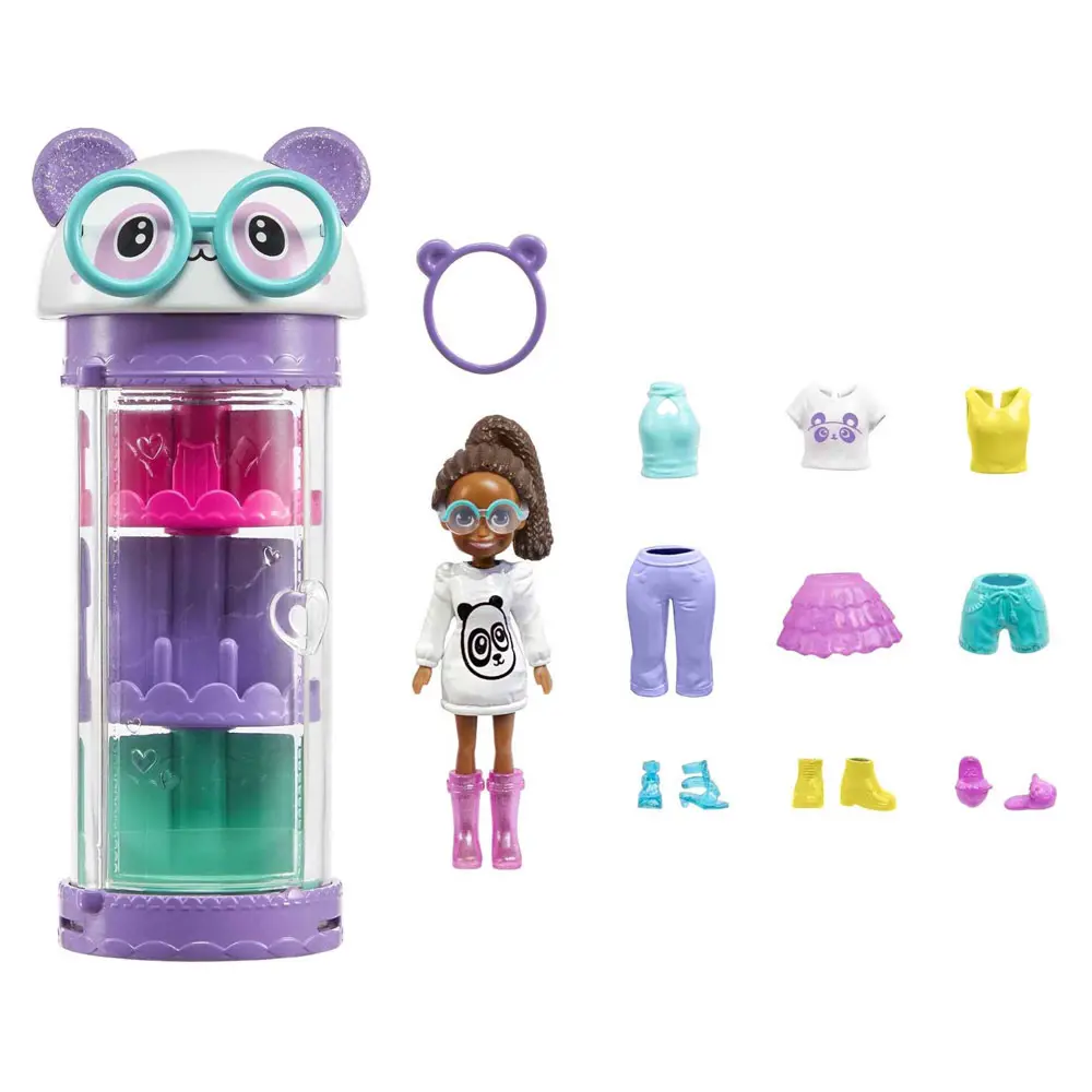 Polly Pocket Moda Eğlencesi Oyun Setleri Shani Panda HKW04-HKW05 Polly Pocket Moda Eğlencesi Oyun Setleri Shani Panda HKW04-HKW05