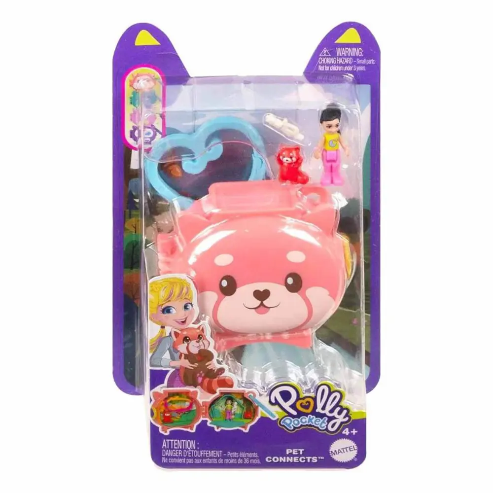 Polly Pocket Sevimli Hayvanlar Kompakt Oyun Seti Kızıl Panda GYV9 Polly Pocket Sevimli Hayvanlar Kompakt Oyun Seti Kızıl Panda GYV9