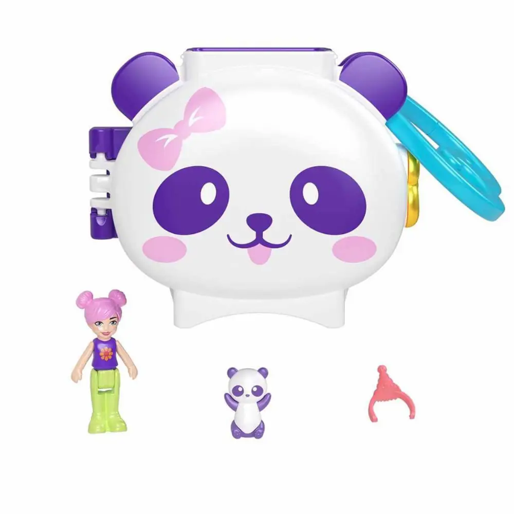 Polly Pocket Sevimli Hayvanlar Kompakt Oyun Seti Panda GYV99-HRD3 Polly Pocket Sevimli Hayvanlar Kompakt Oyun Seti Panda GYV99-HRD3