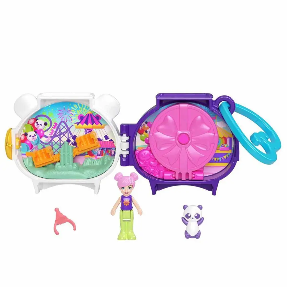 Polly Pocket Sevimli Hayvanlar Kompakt Oyun Seti Panda GYV99-HRD3 Polly Pocket Sevimli Hayvanlar Kompakt Oyun Seti Panda GYV99-HRD3