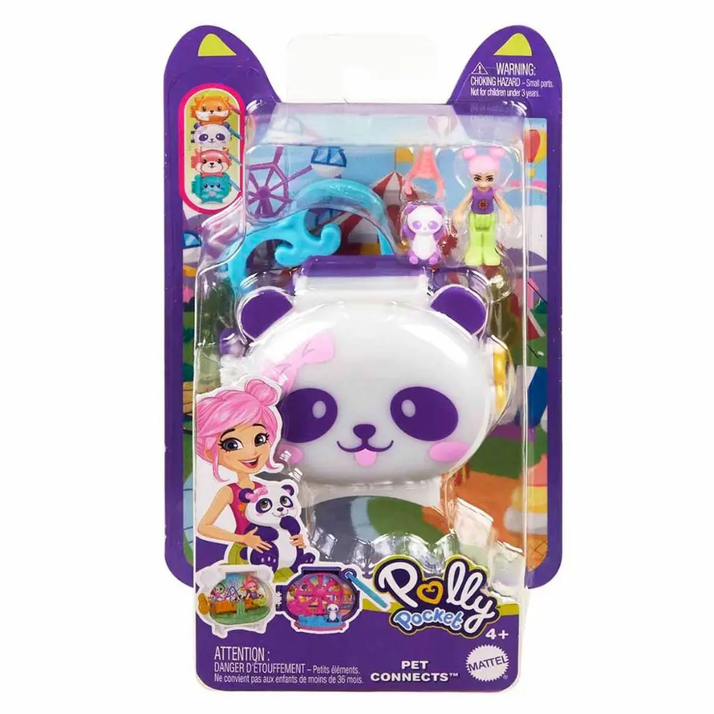 Polly Pocket Sevimli Hayvanlar Kompakt Oyun Seti Panda GYV99-HRD3 Polly Pocket Sevimli Hayvanlar Kompakt Oyun Seti Panda GYV99-HRD3