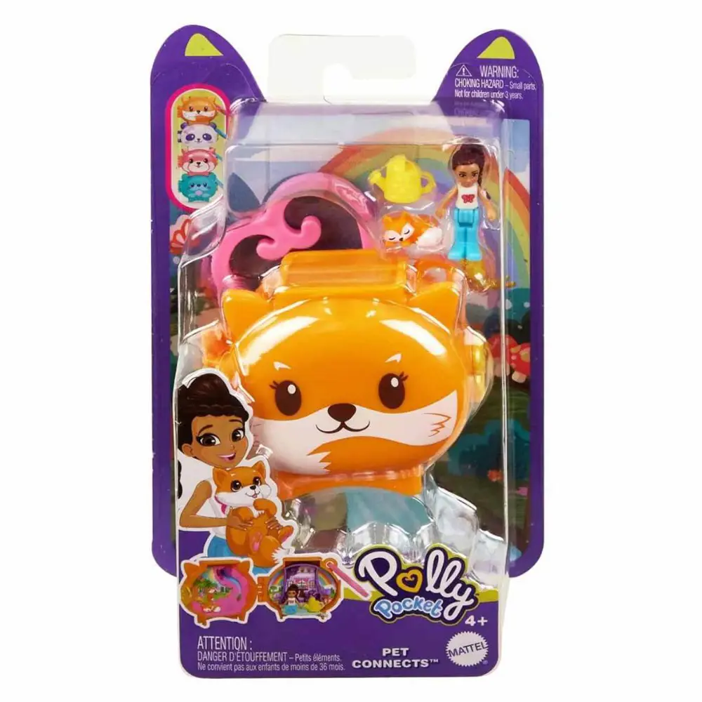 Polly Pocket Sevimli Hayvanlar Kompakt Oyun Seti Tilki GYV99-HRD3 Polly Pocket Sevimli Hayvanlar Kompakt Oyun Seti Tilki GYV99-HRD3