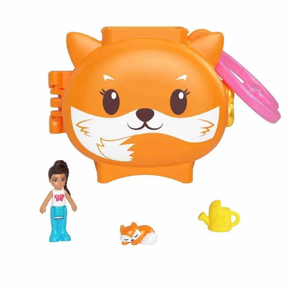 Polly Pocket Sevimli Hayvanlar Kompakt Oyun Seti Tilki GYV99-HRD3 Polly Pocket Sevimli Hayvanlar Kompakt Oyun Seti Tilki GYV99-HRD3