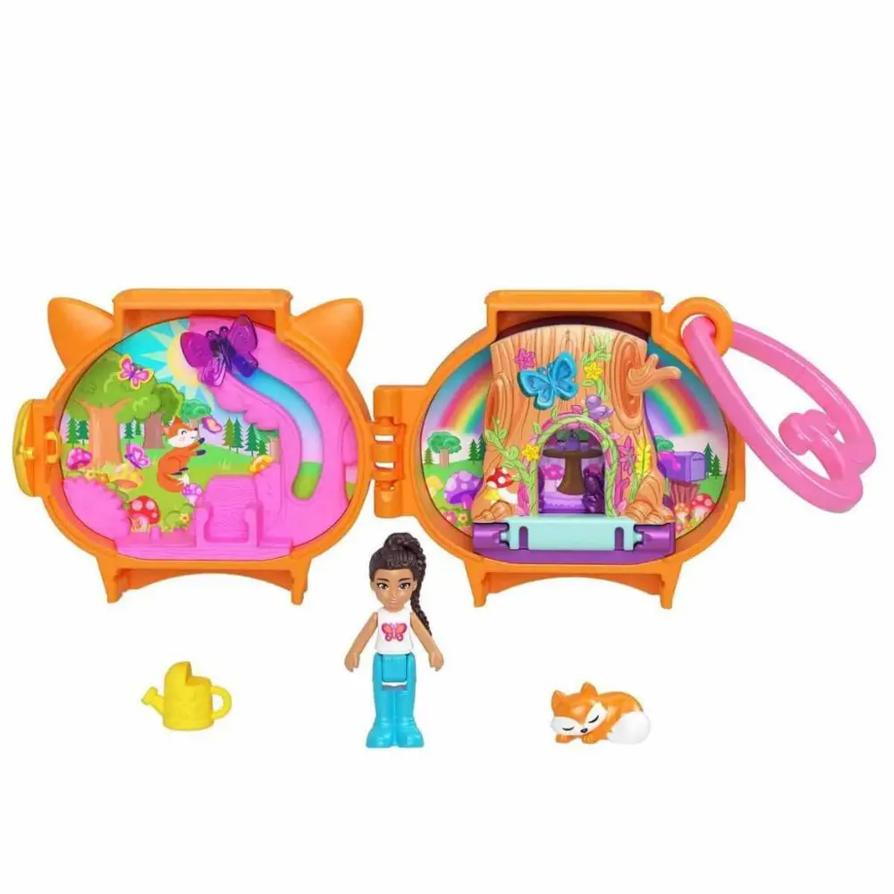 Polly Pocket Sevimli Hayvanlar Kompakt Oyun Seti Tilki GYV99-HRD3 Polly Pocket Sevimli Hayvanlar Kompakt Oyun Seti Tilki GYV99-HRD3