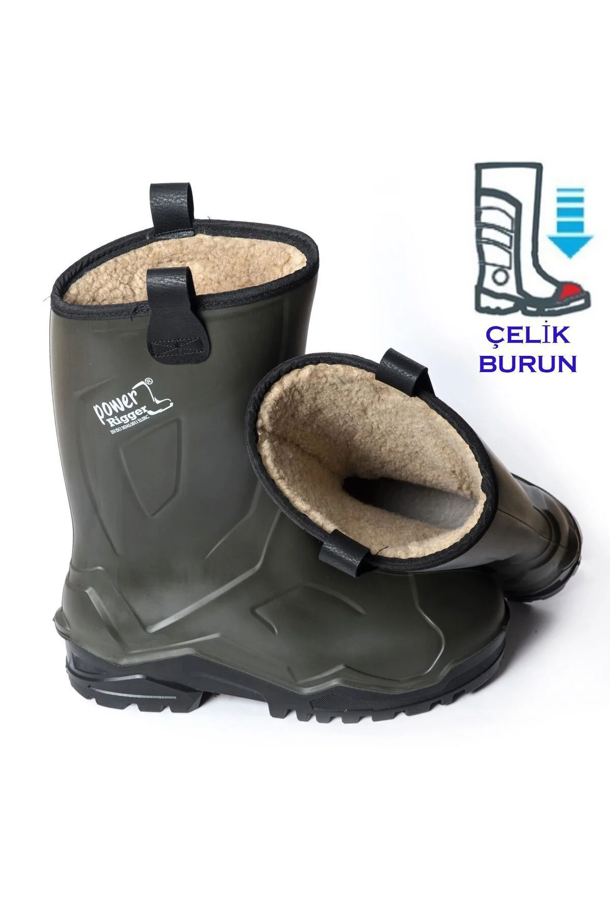Pollyboot Power Rigger Çizme Çelik Burunlu 44 Numara Pollyboot Power Rigger Çizme Çelik Burunlu 44 Numara