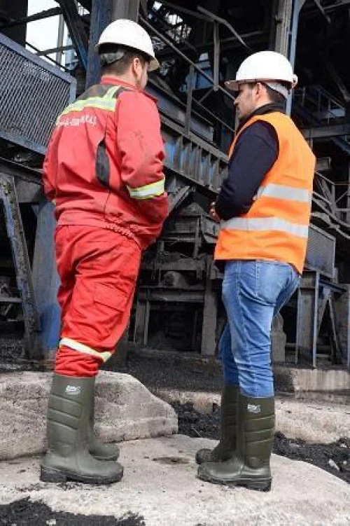 Pollyboot Vega 36 Numara Çelik Blu Çizme Poliüratan