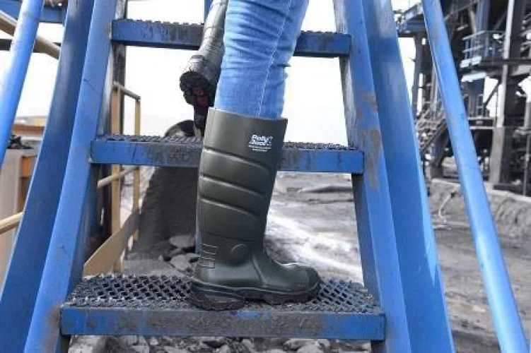 Pollyboot Vega 38 Numara Çelik Blu Çizme Poliüratan