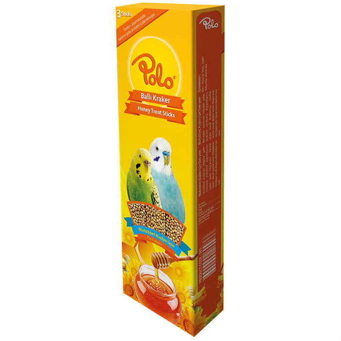 Polo Ballı Muhabbet Kuşu Krakeri 3 lü