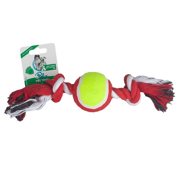 Polo İpli Oyuncak Toplu Kırmızı Beyaz 28Cm
