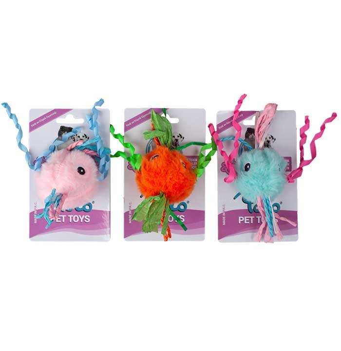Polo Püsküllü Kedi Oyuncağı 17 Cm 1 tane