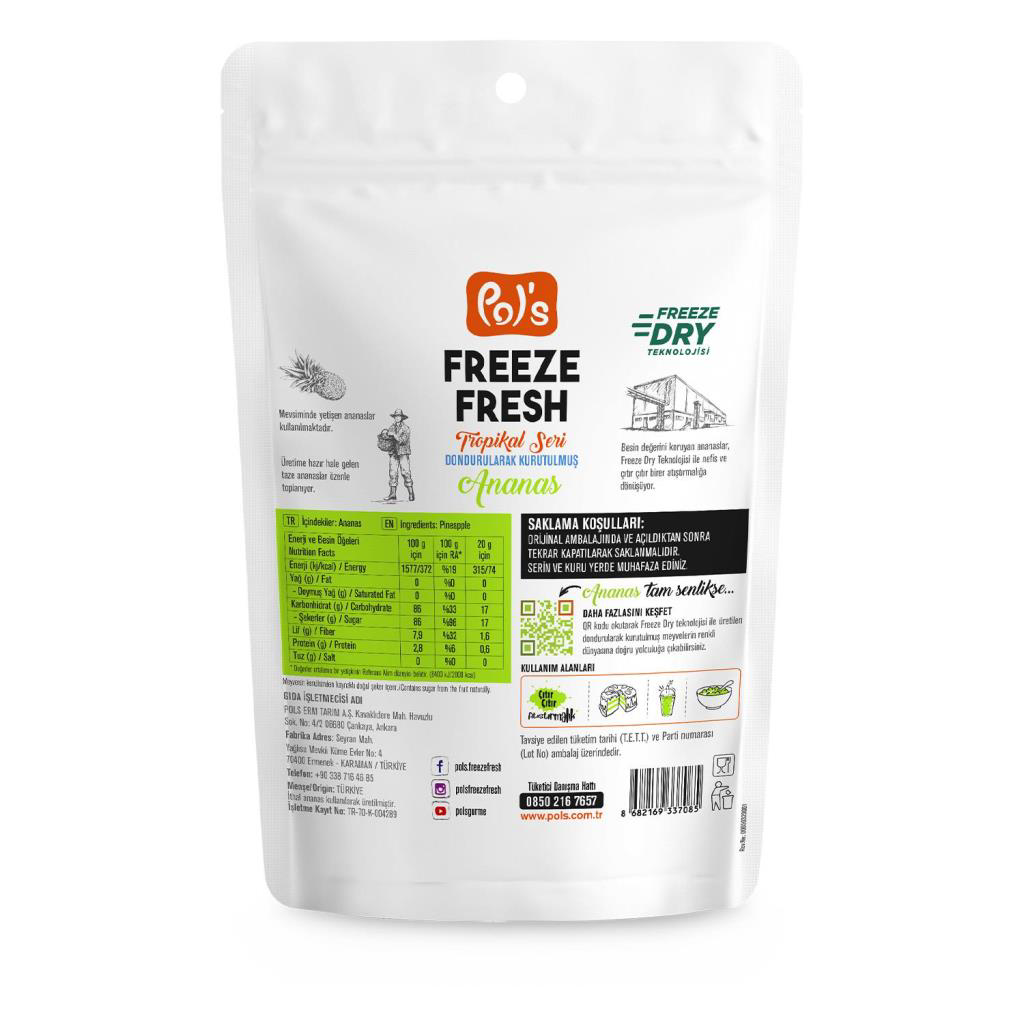 Pol’s Freeze Fresh Ananas 20 g Pol’s Freeze Fresh Ananas 20 g
