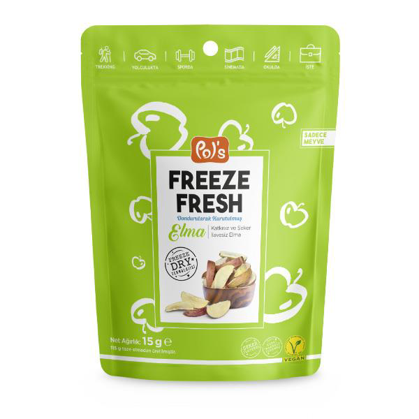 Pol’s Freeze Fresh Dondurularak Kurutulmuş Elma 15 g Pol’s Freeze Fresh Dondurularak Kurutulmuş Elma 15 g
