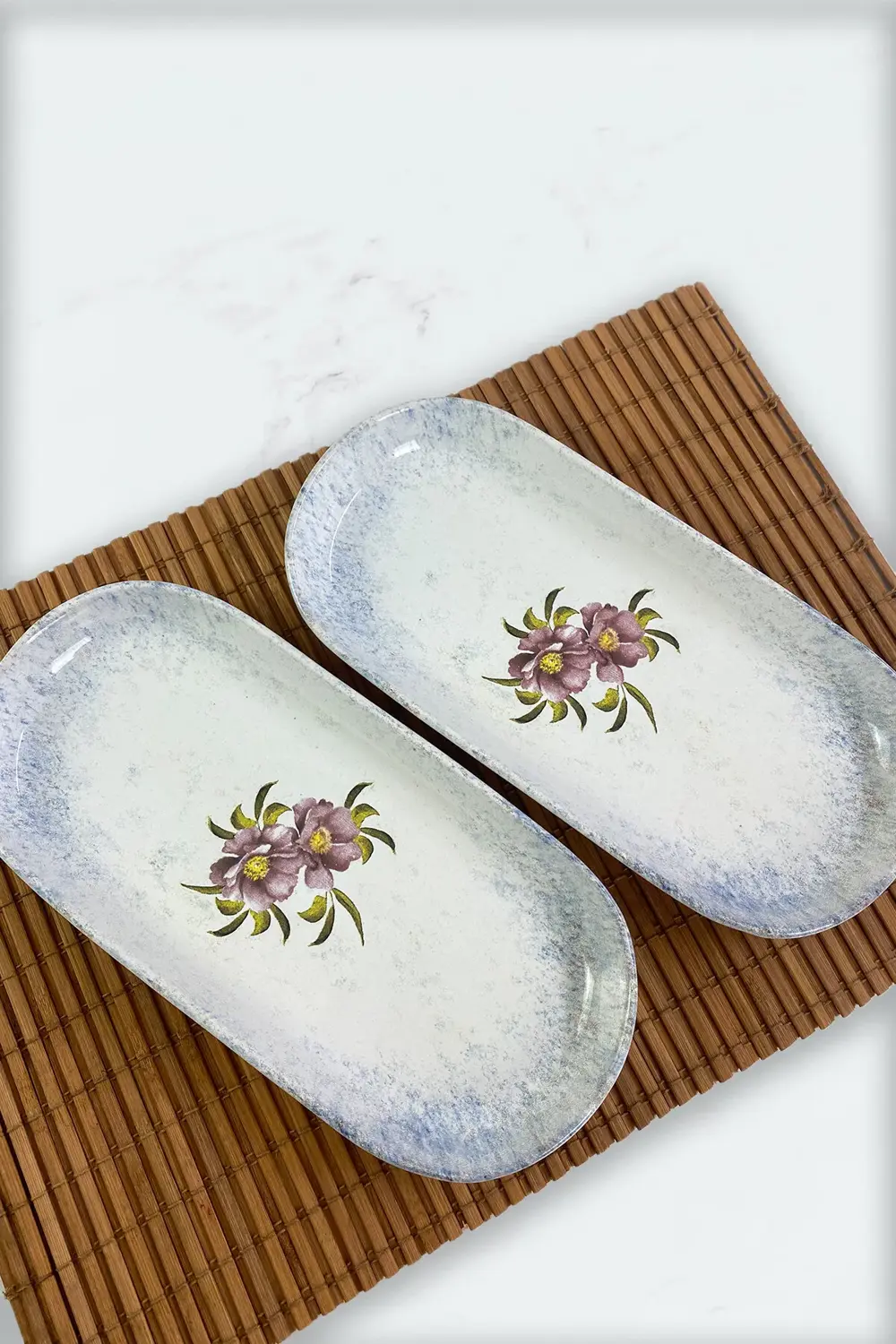 Keramika Polya Noyan Kayık Salata Tabağı 26Cm 2 Adet