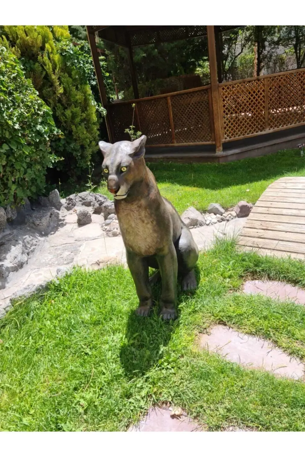 Polyester Arslan Dekor Büyük 96 Cm