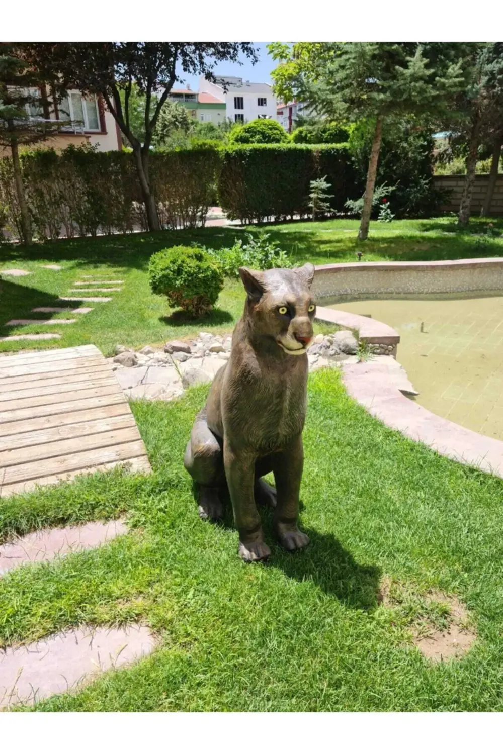 Polyester Arslan Dekor Büyük 96 Cm