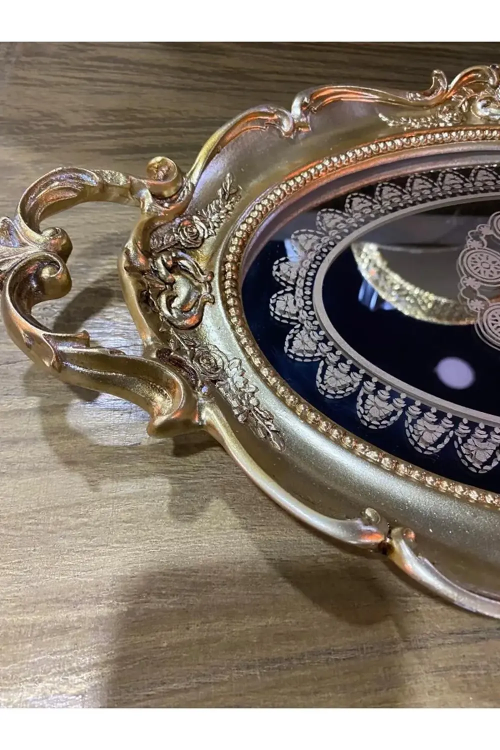 Polyester Aynalı Lüx Tepsi