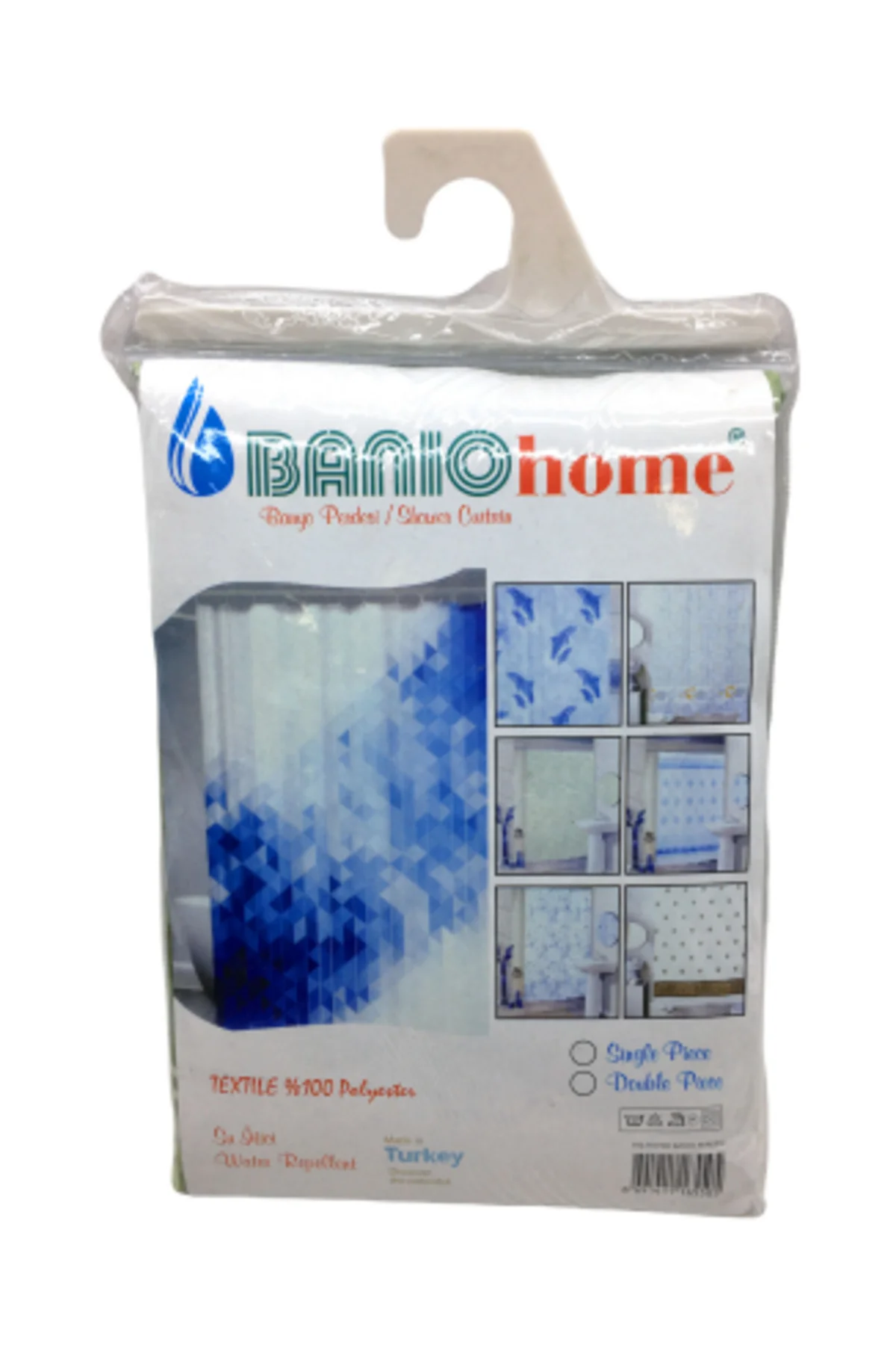 POLYESTER ÇİFT KANAT SU İTİCİ BANYO PERDESİ 90X200CM (5224) Fiyatı, Yorumları ve Özellikleri