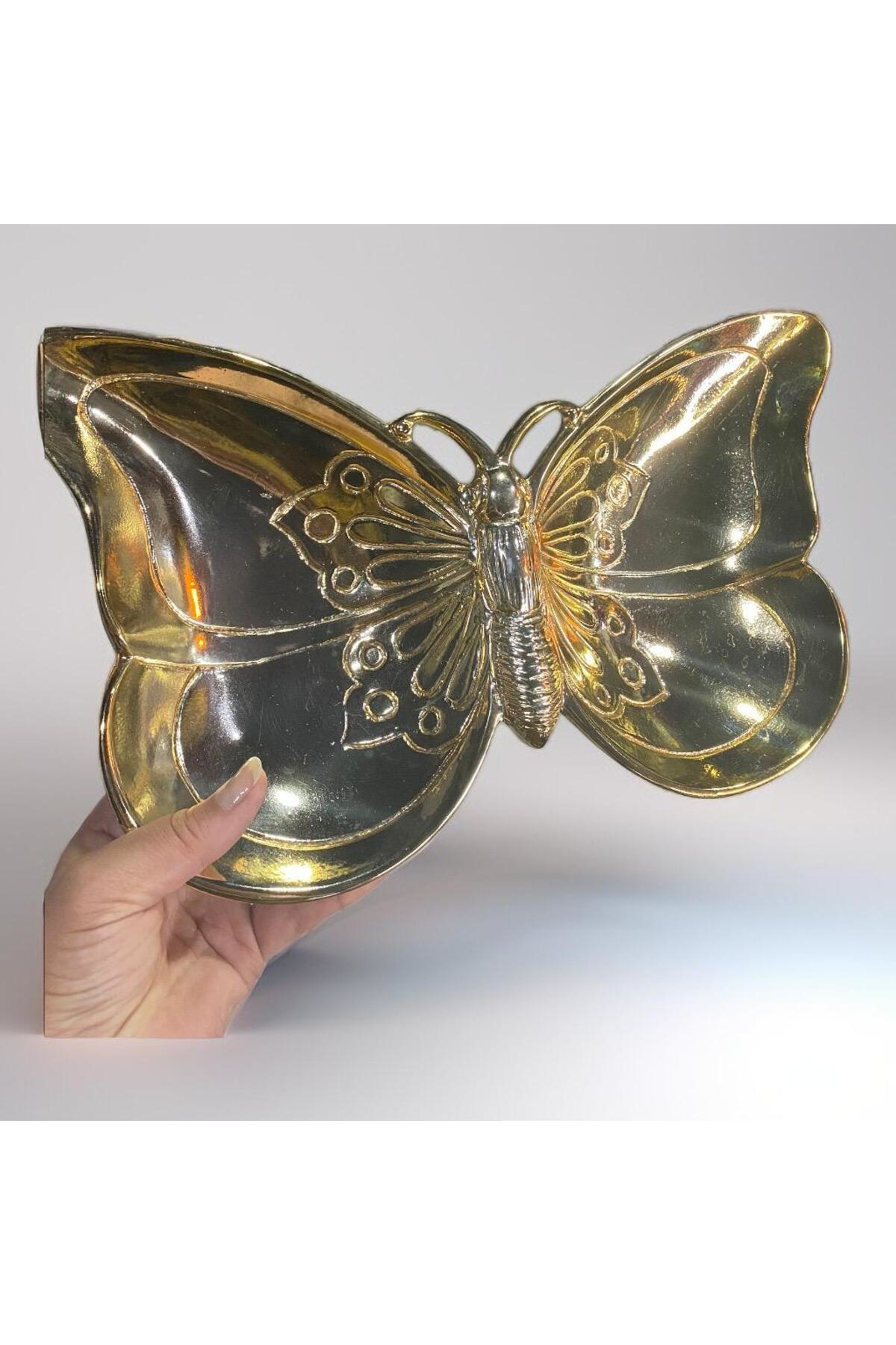 Polyester Dekoratif Kelebek Tabak