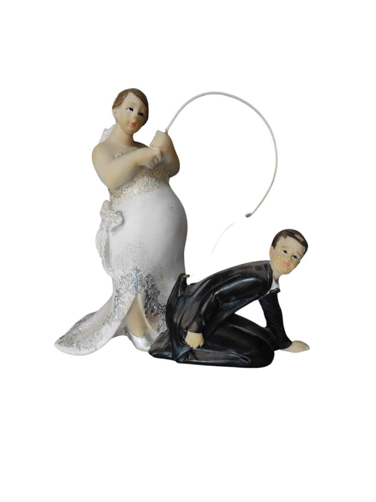 Polyester Gelin Damat Biblo Obje Damat Oltada 13,5cm Polyester Gelin Damat Biblo Obje Damat Oltada 13,5cm