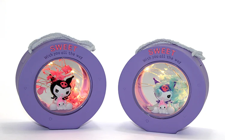 Polyester Kuromi Tasarımlı Masa Lambası Model 2