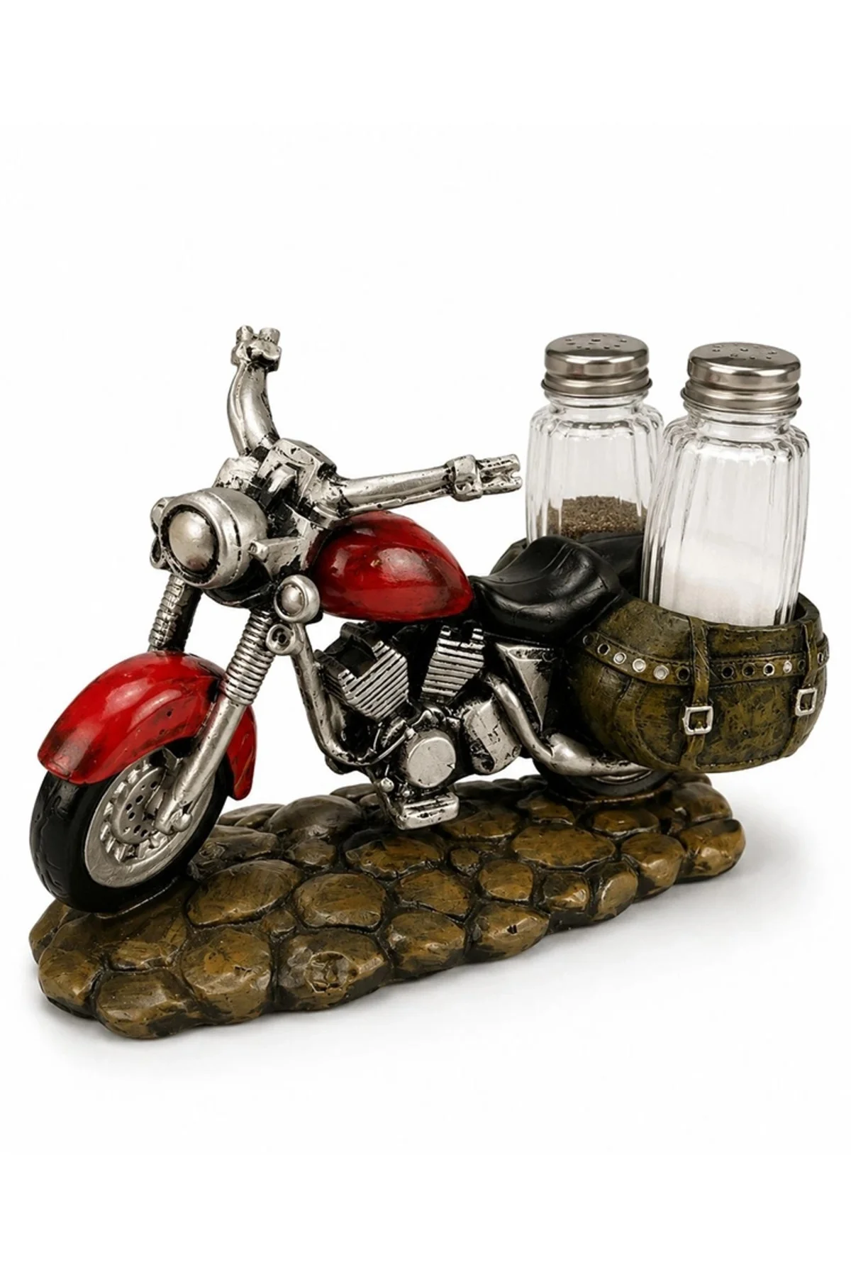Polyester Motosiklet Figürlü Tuzluk Biberlik Seti Alk5614 Polyester Motosiklet Figürlü Tuzluk Biberlik Seti Alk5614