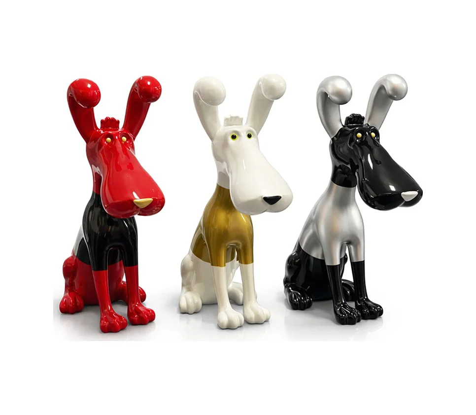 Polyester Sevimli Köpek Figürü